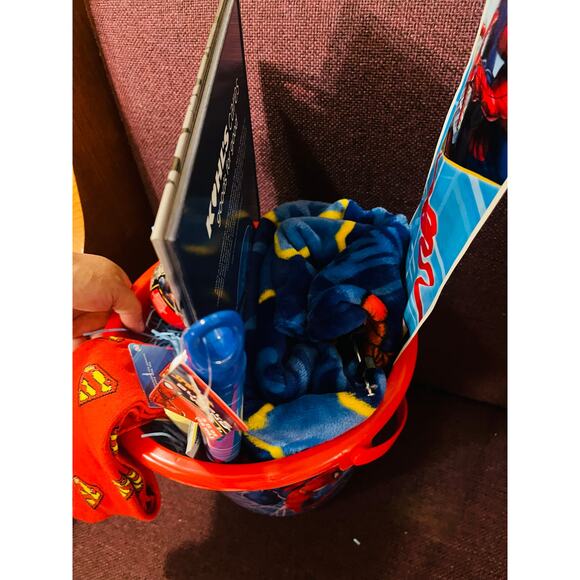 Spiderman adorable bundle preschool throw 40 50 Spider-Man Easter bucket - Picture 5 of 6